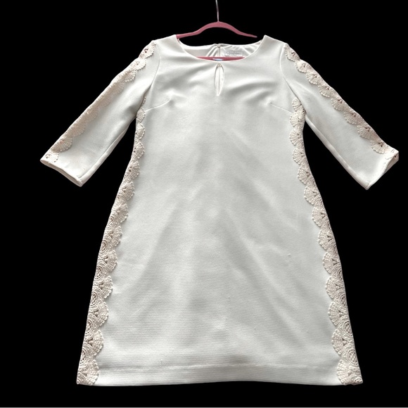 Jessica Simpson Lined Dress with Crotchet Detail. Size 10 - Picture 5 of 15